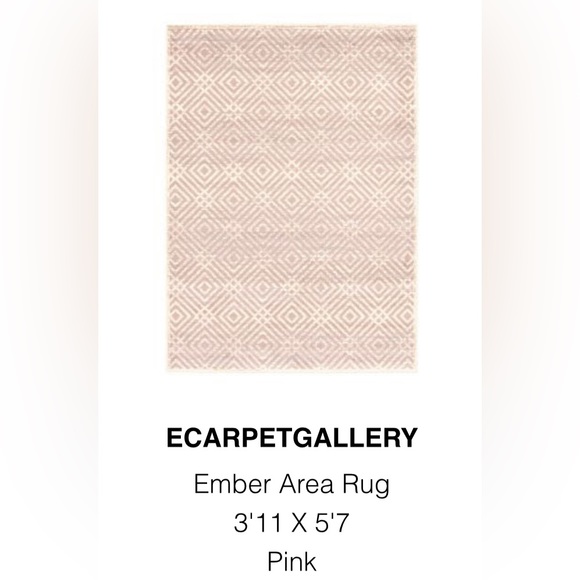 ECARPETGALLERY Ember Rug Pink - Picture 1 of 3